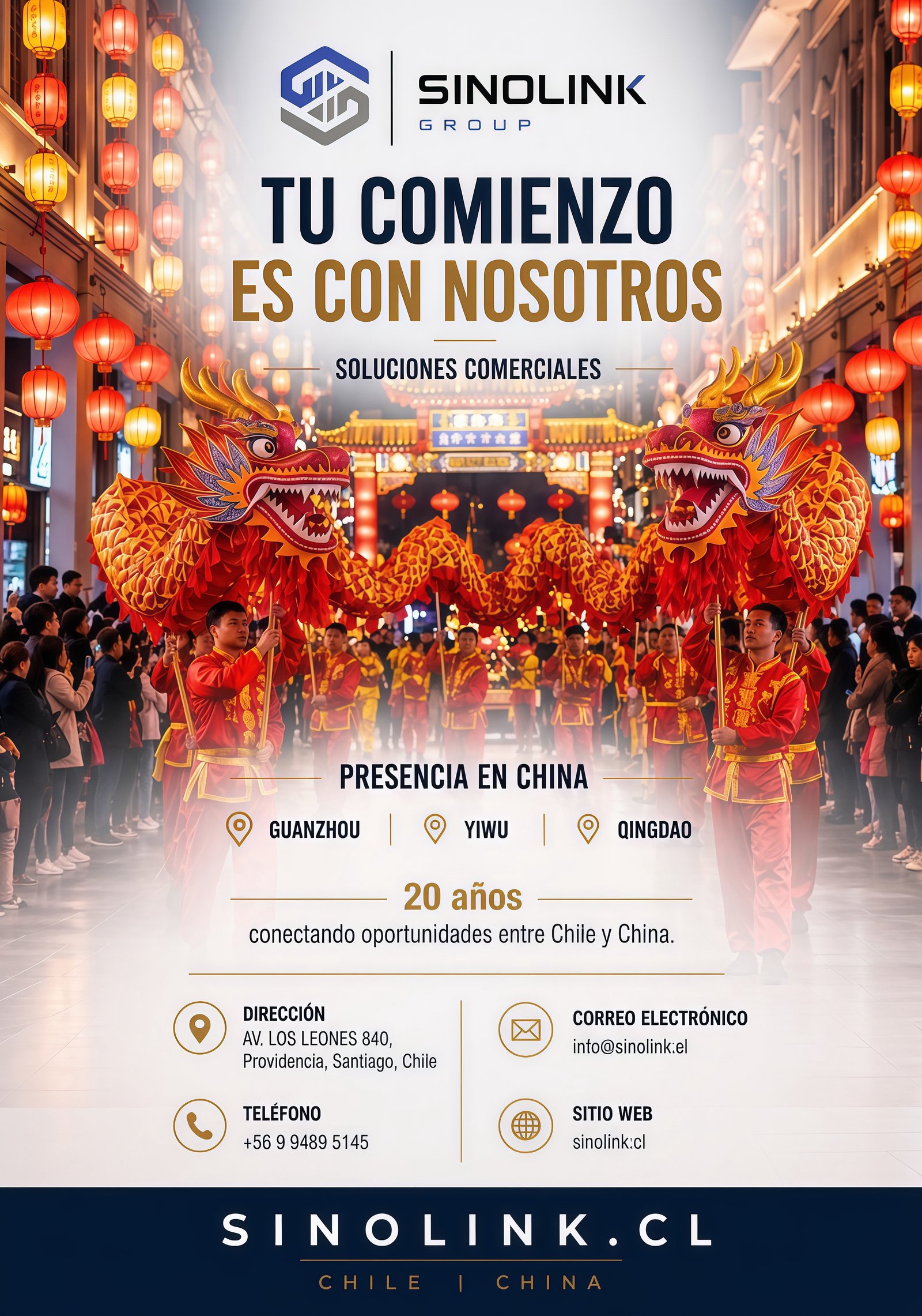 Danza de dragones en China